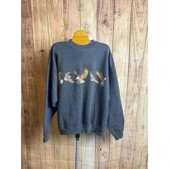 Vintage Eagle Crewneck TSF Sportswear Sweatshirt Men's Size XL - Picture 1 of 9